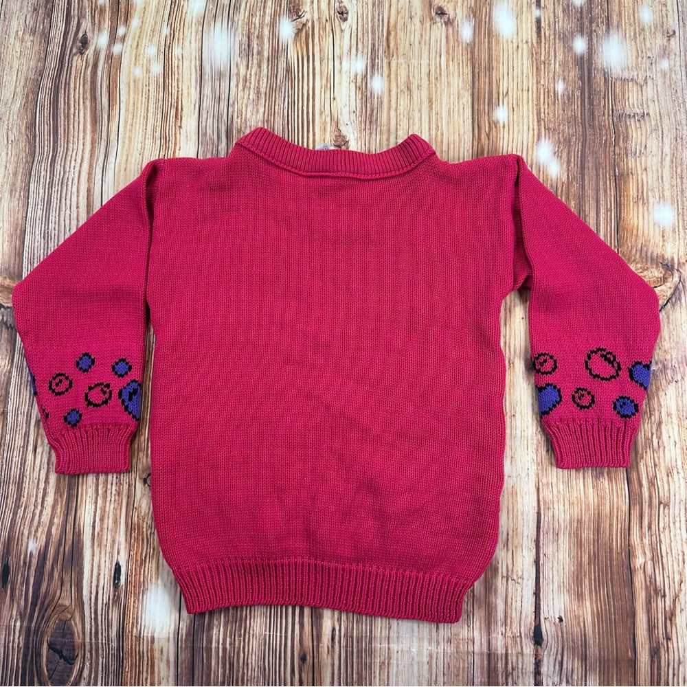 Vintage Disney Little Mermaid Girls Knit Cartoon Movie Sweater Size Small 4/5 - Picture 4 of 13